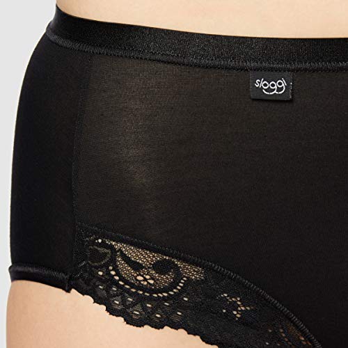Sloggi Romance Maxi, Slip Donna, Nero (Black), 50 - 2