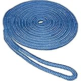 SeaSense Double Braid Nylon Dockline (3/8-Inch X 15-Foot, Blue