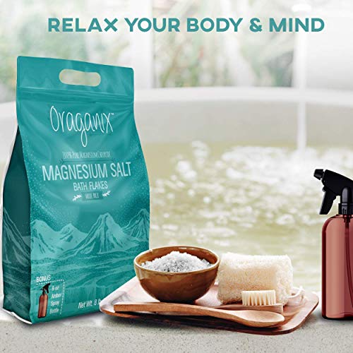 image for Oraganix Magnesium Bath Salt Flakes - 8lbs 100% Pure Magnesium Chlorid