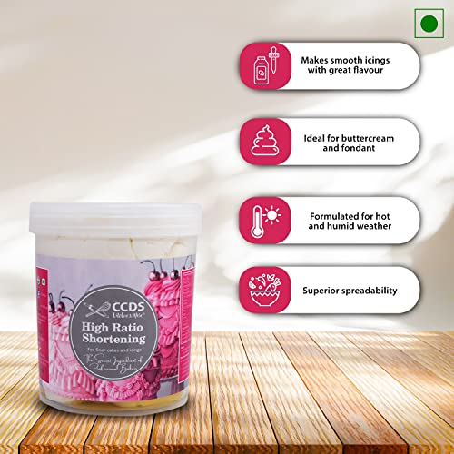 Image of CCDS High Ratio Shortening, 900 Grams Ideal for Buttercream and Fondant Cooking Food Baking
