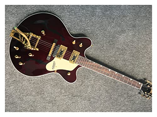 AMINIY Guitare électrique Panneau en Acajou Touche d’érable avec pickp Light Wine Rouge Jazz Hollow Jazz Guitare… - Les Beatles, Paul McCartney, John Lennon, RIngo Starr, George Harrison AMINIY Guitare électrique Panneau en Acajou Touche d'érable avec pickp Light Wine Rouge Jazz Hollow Jazz Guitare… – Image 3