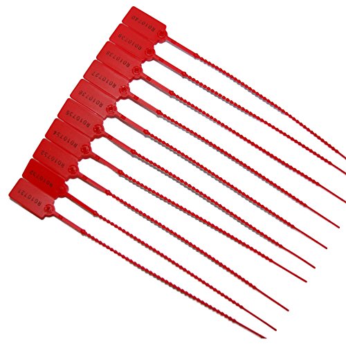Preisvergleich Produktbild 100 x Sicherheitsplomben Plomben Rot Durchziehplomben
