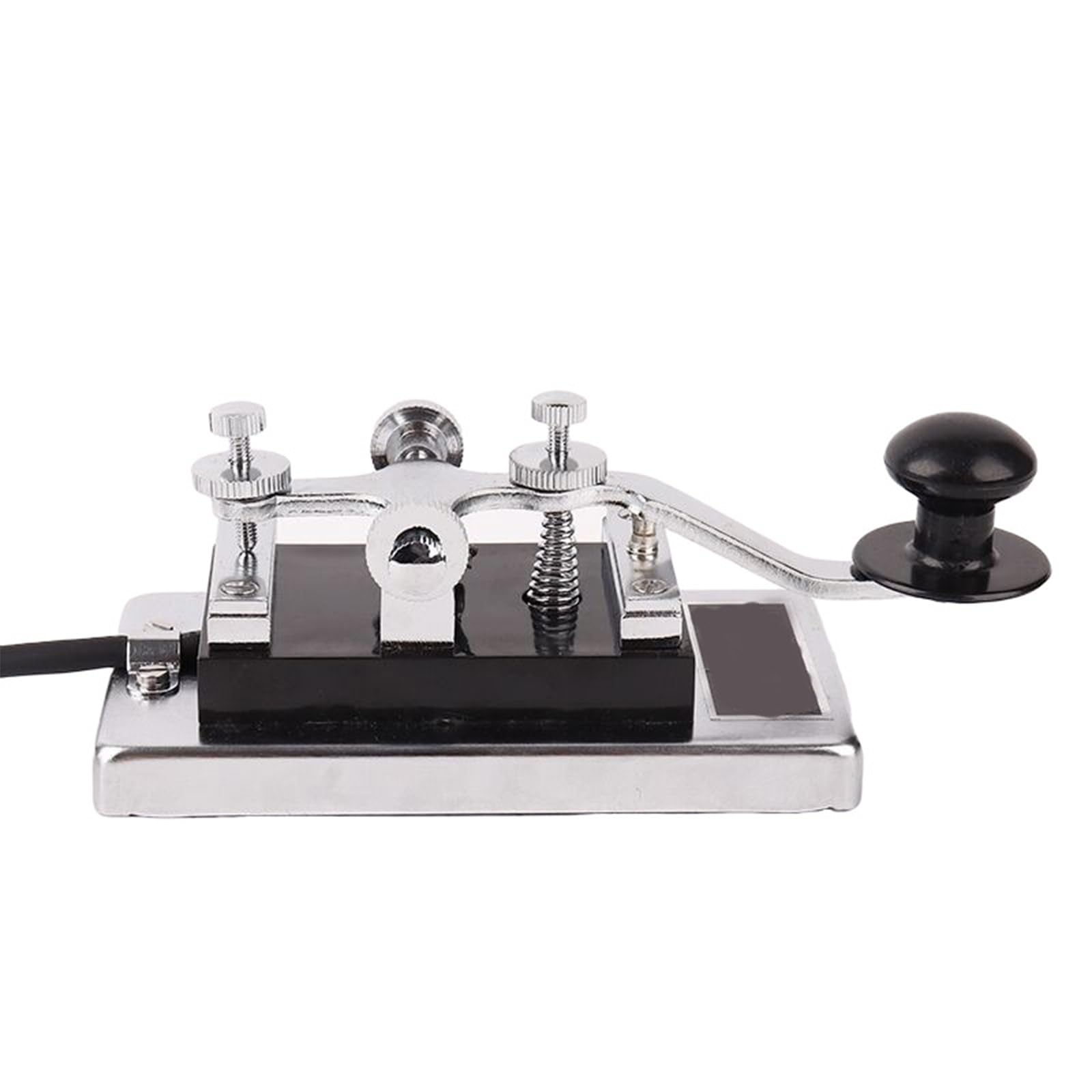 Llave de mano de acero inoxidable CW TelegraphHand para radio de onda corta para enseñanza, radio de onda corta, dispositivo de entrenamiento de llaves pesadas