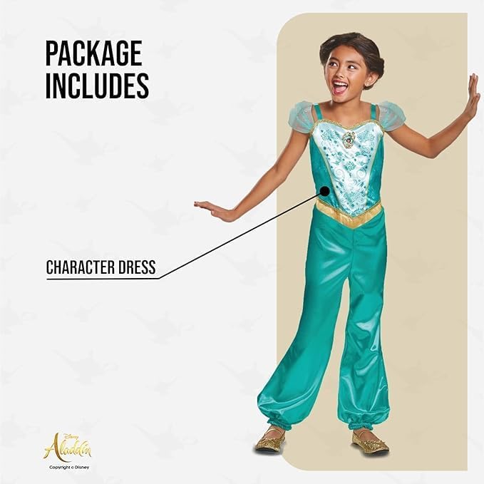 open lace back dress Princess Jasmine Costume Girls Dress main image 0