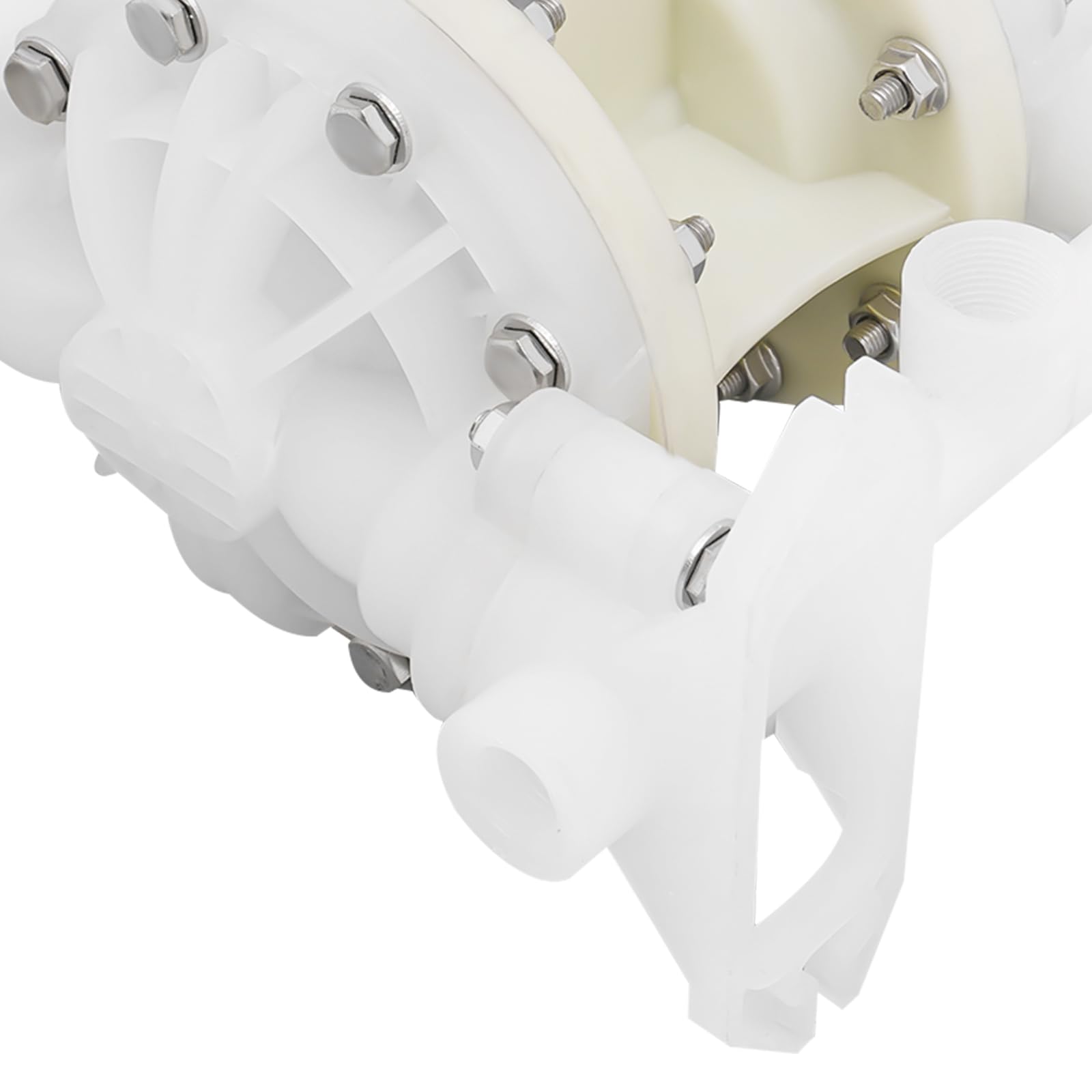 Pompe à membrane pneumatique en plastique d'ingénierie résistante à la corrosion Débit maximal 2 tonnes/heure Idéal pour les produits chimiques, pharmaceutiques et industries de construction