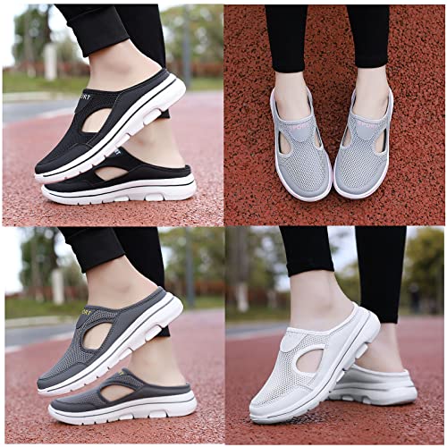 Men's Comfort Breathable Support Sports Sandals, Heelless Air Breathable Mesh Sport Sandals, High Elasticity Non-Slip Walking Shoes for Mens and Womens2