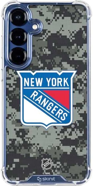 Skinit Clear Phone Case Compatible with Galaxy S25 - Officially Licensed NHL New York Rangers Jersey Design