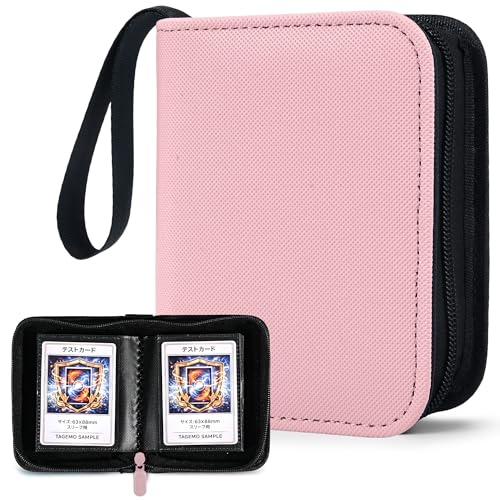 Mini Trading Card Binder Album 1 Pocket Card Binder with 20 Double-Sided Pages 40 Pockets Side Loading Small Card Binder for Trading Cards Single Card Holder Book for Collectors and Kids