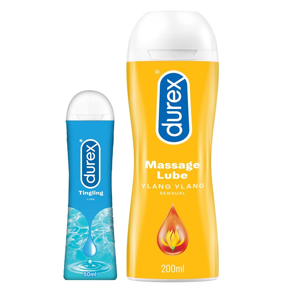 Durex Mutual Climax Condoms - 10 Count & Play Massage 2in1 Sensual - 200 ml