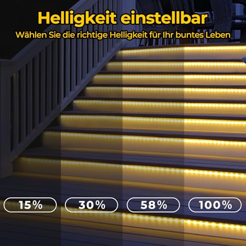 OxyLED Lichterschlauch Aussen, 20m 300 LEDs Lichtschlauch Außen IP44 Wasserfest 8 Modi Dimmbar per Fernbedienung Led Schlauch Outdoor für Weihnachtsbeleuchtung Party Hochzeit & Innen Außen Dekoration