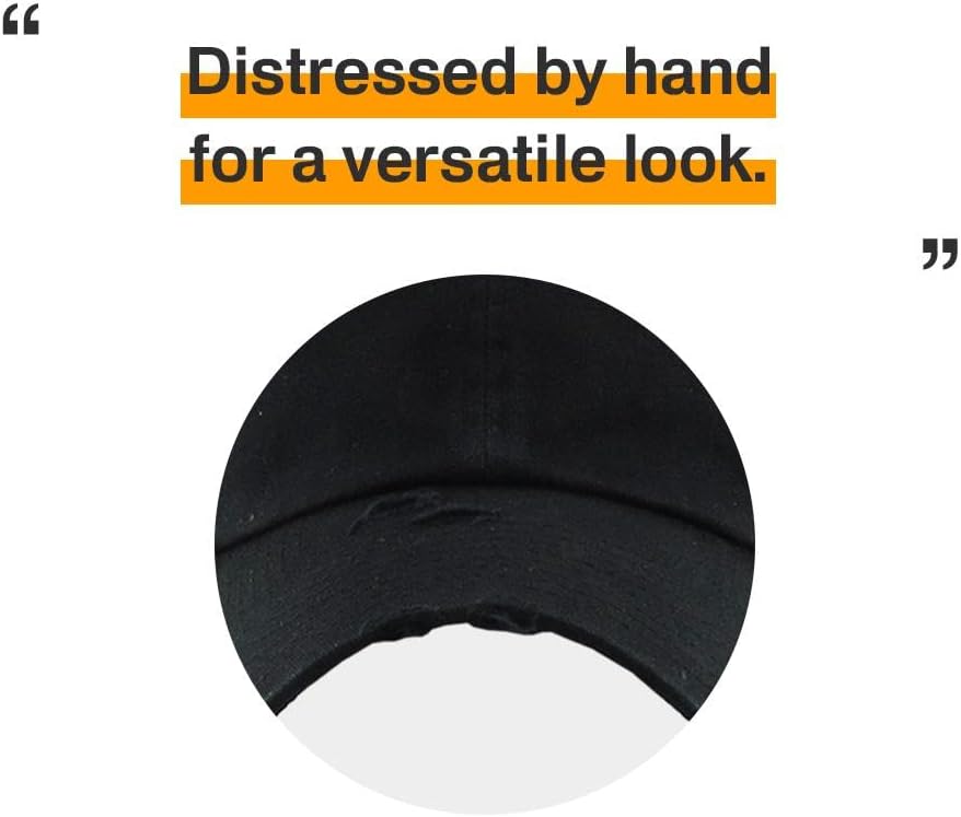 KBETHOS Vintage Washed Distressed Cotton Dad Hat Baseball Cap Adjustable Polo Trucker Unisex Style Headwear - Image 5