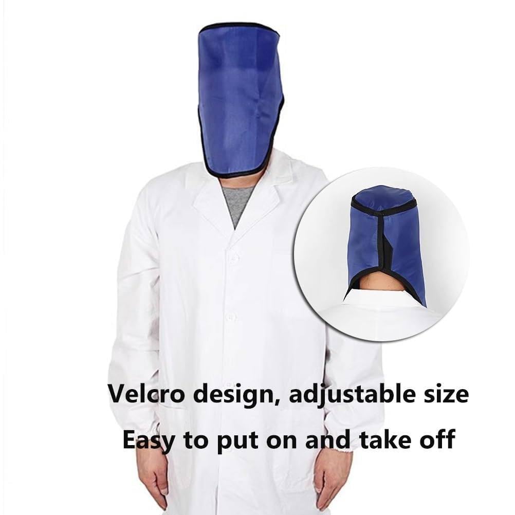 Gorro De Plomo Resistente a La Radiación para Protección De La Cara Y La Cabeza contra Rayos X - 0,35/0,5 Mmpb, Gorro De Plomo para Protección De La Cara Y La Tiroides 0.5mmpb