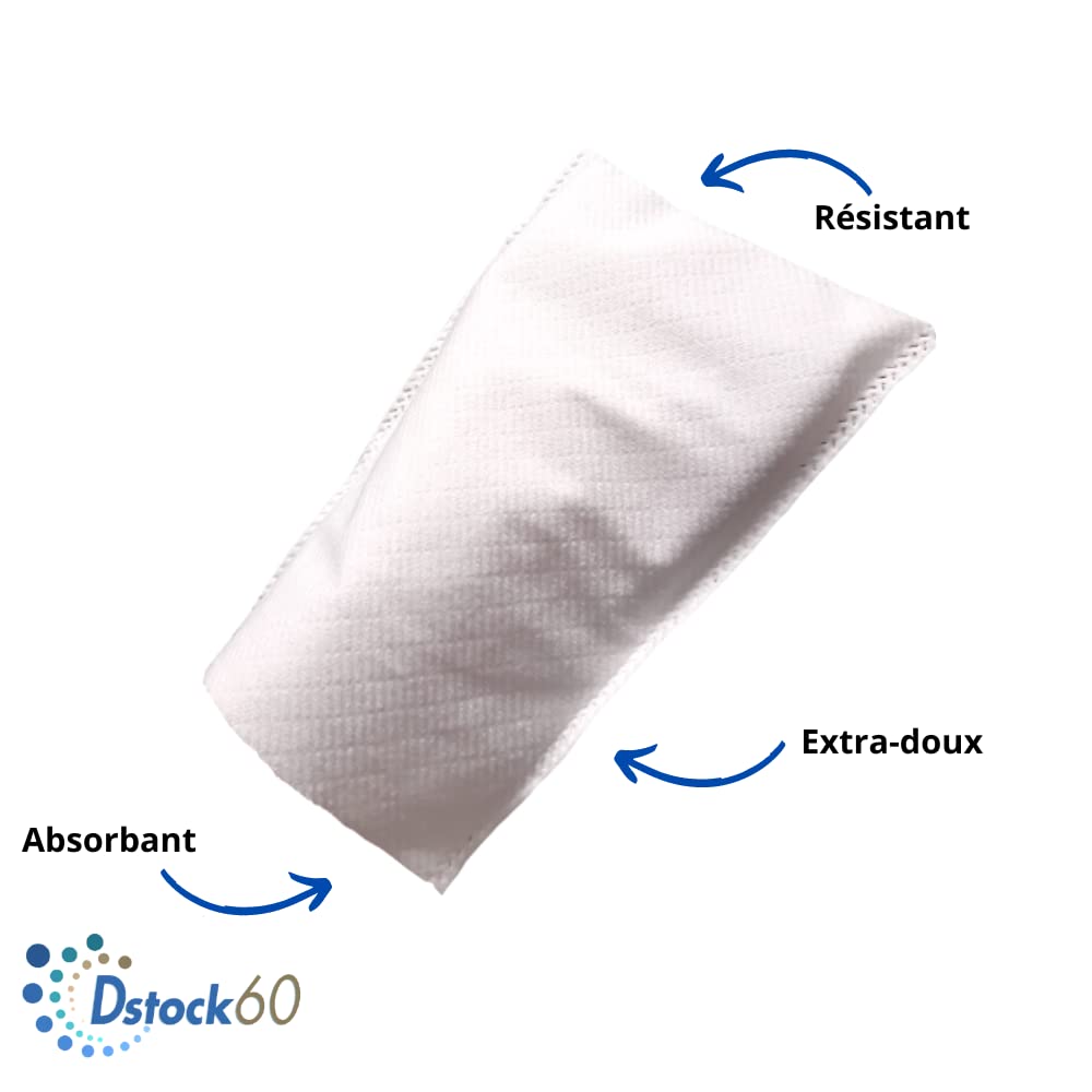 DSTOCK60 Einmal-Waschlappen – 50 Stück, 150x210 Mm, Saugstark & Hypoallergen