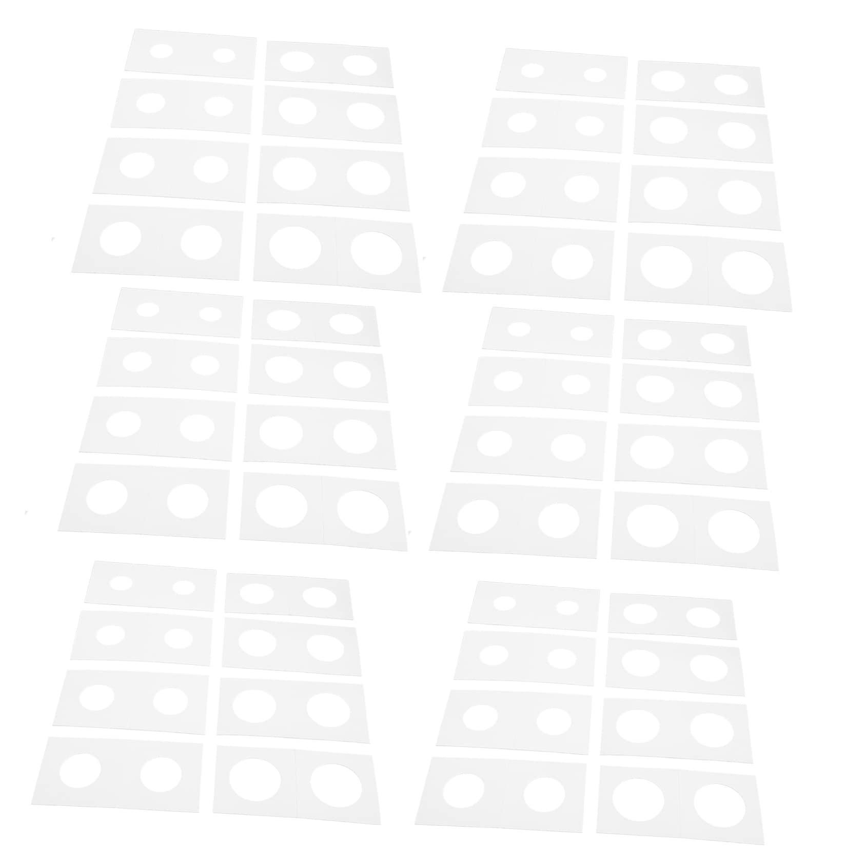 Housoutil Porte-pièces Tailles Variées en Papier Blanc de Collection 400pcs pour Protéger et Afficher Pièces de Monnaie pour Collectionneurs