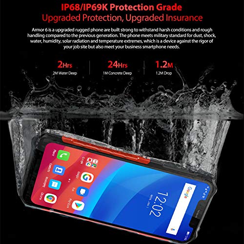 Ulefone Armor 6 NFC IP68 IP69K Waterproof 6.2 inch 6GB 128GB Helio