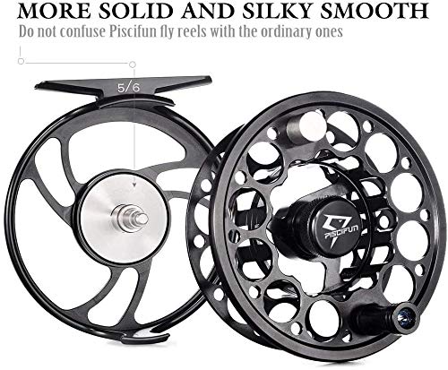 Piscifun Angelrolle für Fliegenfischen, mit CNC-gefrästem Körper aus Aluminiumlegierung 3/4, 5/6, 7/8, 9/10 Gewichte… – Bild 7