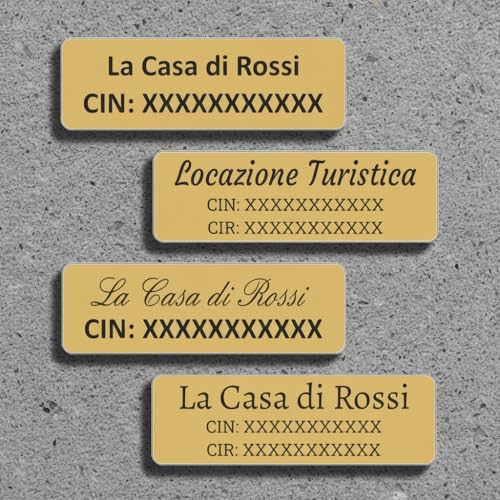 🎨 Personalizzazione Totale – Scegli testo, font, colori e layout: targhetta unica e distintiva per il tuo immobile.