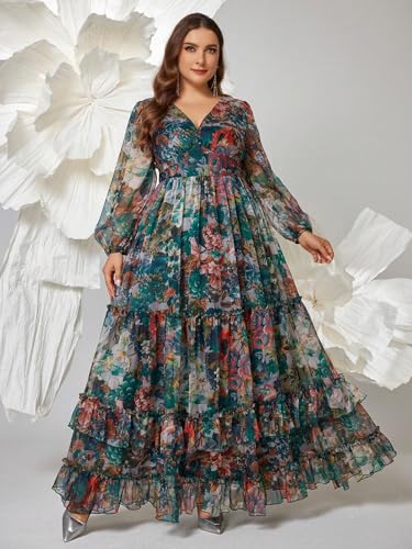 Image of TOLEEN Women's Plus Size Sequin Dress Luxurious Style Formal Cocktail Evening Party Maxi Dresses