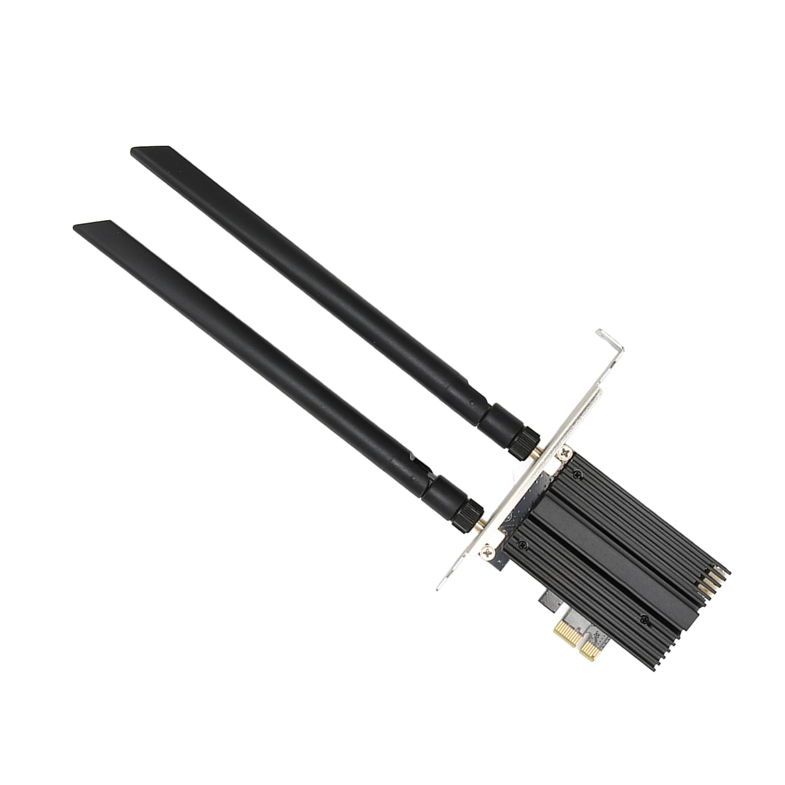 Potrójna Karta PCIe WiFi 2400 Mb/s 5 GHz/6 GHz z Zabezpieczeniami WPA3, technologią BT5.2, podwójną anteną, Silnym Zabezpieczeniem Przed Zakłóceniami dla 10 11 64Bit