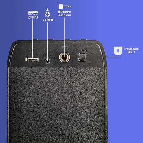 Torre de sonido NGS Sky Charm Pro con entrada óptica, bluetooth y USB de 50W 4