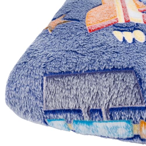 Image of Glow-in-the-Dark Cosmic Grey Astro Space Blanket for Kids-Galaxy Planets & Stars Fleece Throw, Cozy Warm Large150x200 cm Glow Blanket, Winter Bedding Magical Night Gift for Kids 5-12 Years | Galaxy Planets & Stars Fleece Throw, 150x200 cm, Cozy Warm Winter Bedding, Ages 5-12 Years, Magical Night Gift