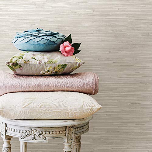 Nuwallpaper NU2875 Nus2875 Cream Grassweave Peel & Stick Wallpaper thumb #1