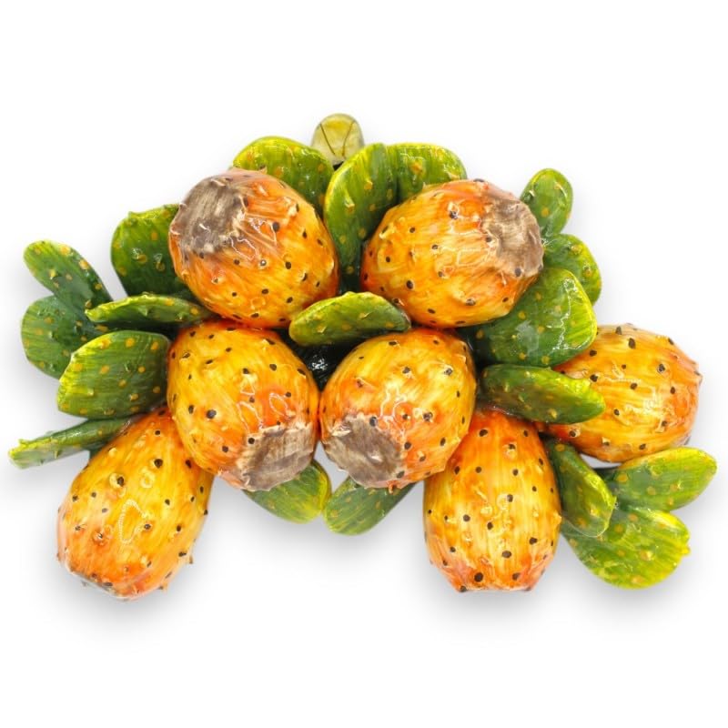 Arche de figues de Barbarie en céramique sicilienne faite main h 23 cm