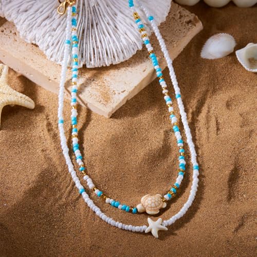 Collier à breloques en perles BELLA-Bee : l'élégance de la chaîne empilable - 5