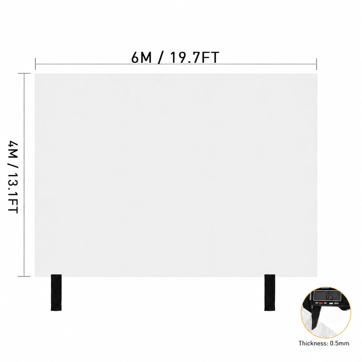 PAWBOSE Coperta ignifuga di emergenza extra large, 4 x 6 m, in fibra di vetro, resistente, per cucina, officina e campeggio