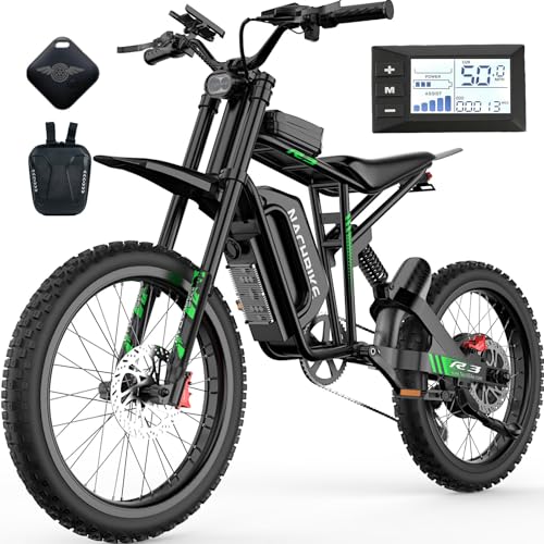 40MPH/50MPH Electric Bike for Adults,4000W/6000W Electric Dirt Bike with 60V25Ah