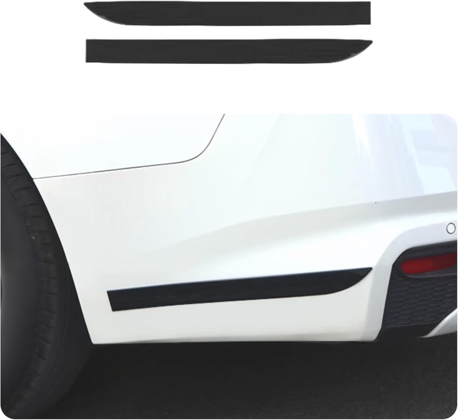 Car Accessories Fit for Nissan Altima 2019 2020 2021 2022 2023 2024 2025 Rear Bumper Corner Protection Cover Trims (Carbon Fiber Style) 2PCS Stainless Steel