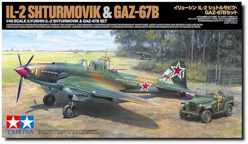 Maquetas Tamiya 25212 IL-2 Shturmovik y GAZ-67B para disfrutar del hobby en casa