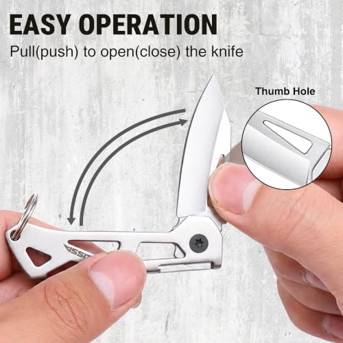 Image of FLISSA Mini Folding Pocket Knife-Stainless Steel