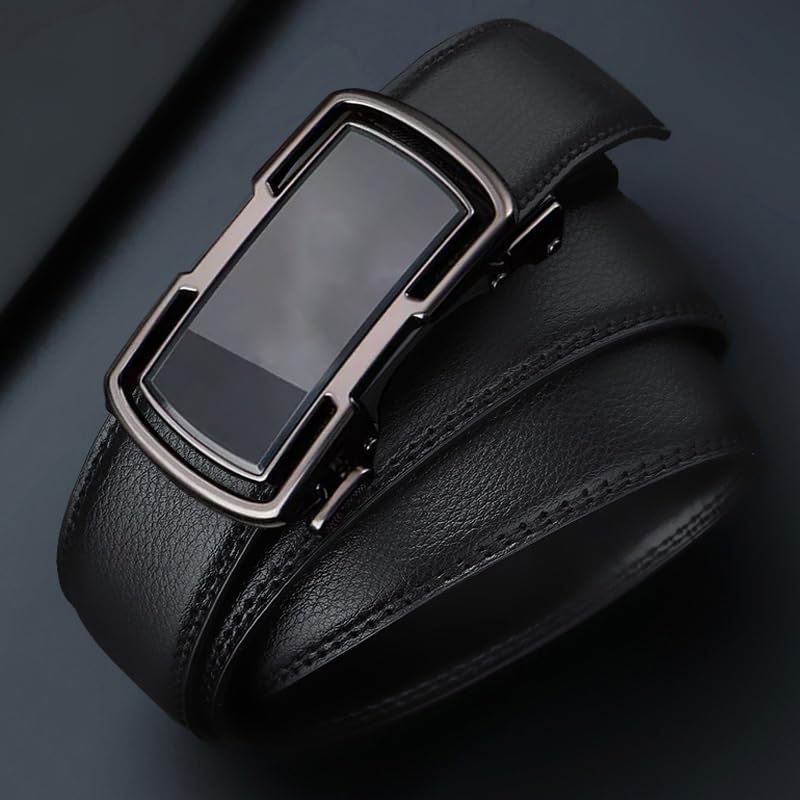 JSEIAJB Men's Leather Belt With Automatic Buckle And Versatile Casual Belt2