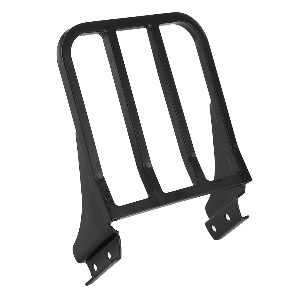 OUKENS Portapacchi per moto, Portapacchi posteriore Sissy Bar per schienale moto adatto per XL/FLST/FLSTC/FLSTSC