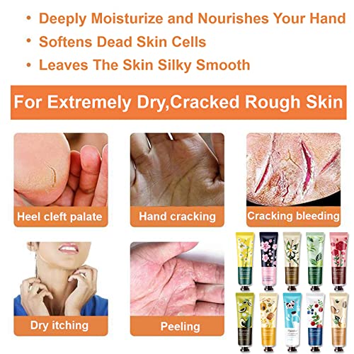 5 Pack Hand Cream For Chapped Hands,Natural Botanical Fragrance Hand Lotion,Mini Hand Cream For Working Dry Hands,Moisturizing Travel Size Hand Cream Set With Natural Botanical For Women-30Ml（Floral） #TOP4