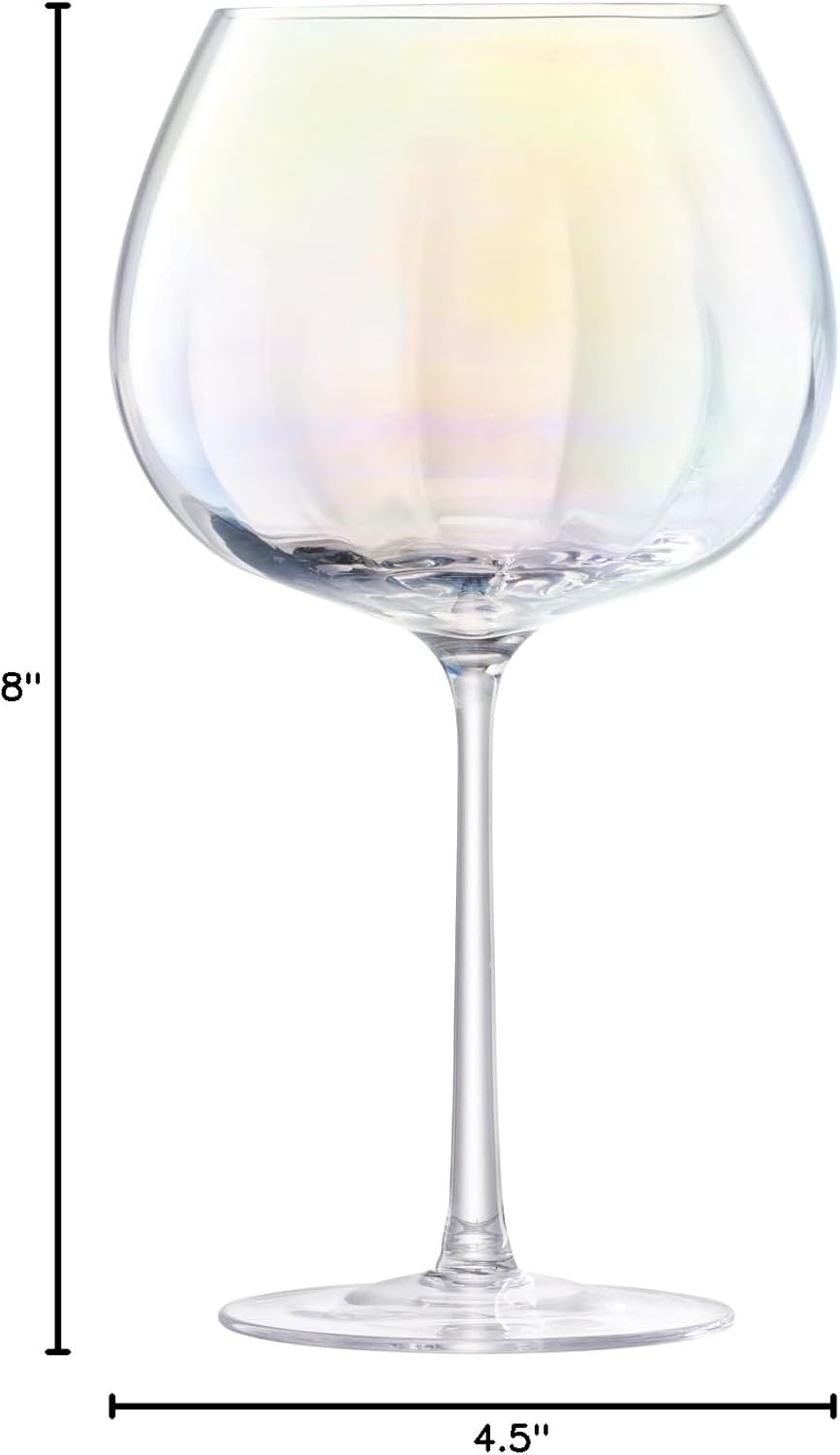 LSA PE24 Pearl Balloon Goblet 22 fl oz Mother of Pearl x 2