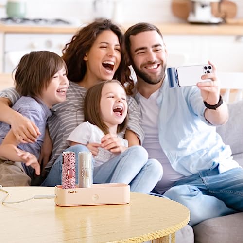 iWALK LinkPod Station LinkPod Portable Charger 4500mAh, 4800mAh,5000mAh Power Bank for iPhone Charging Station Multiple USB-C Family-Sized Charger Station for Home(Station Only), Pink - Image 6