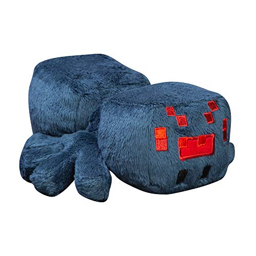 Minecraft Jinx Happy Explorer Cave-Peluche de araña, Color Azul, 17,78 cm, Multicolor, 7 Pulgadas 889343101212