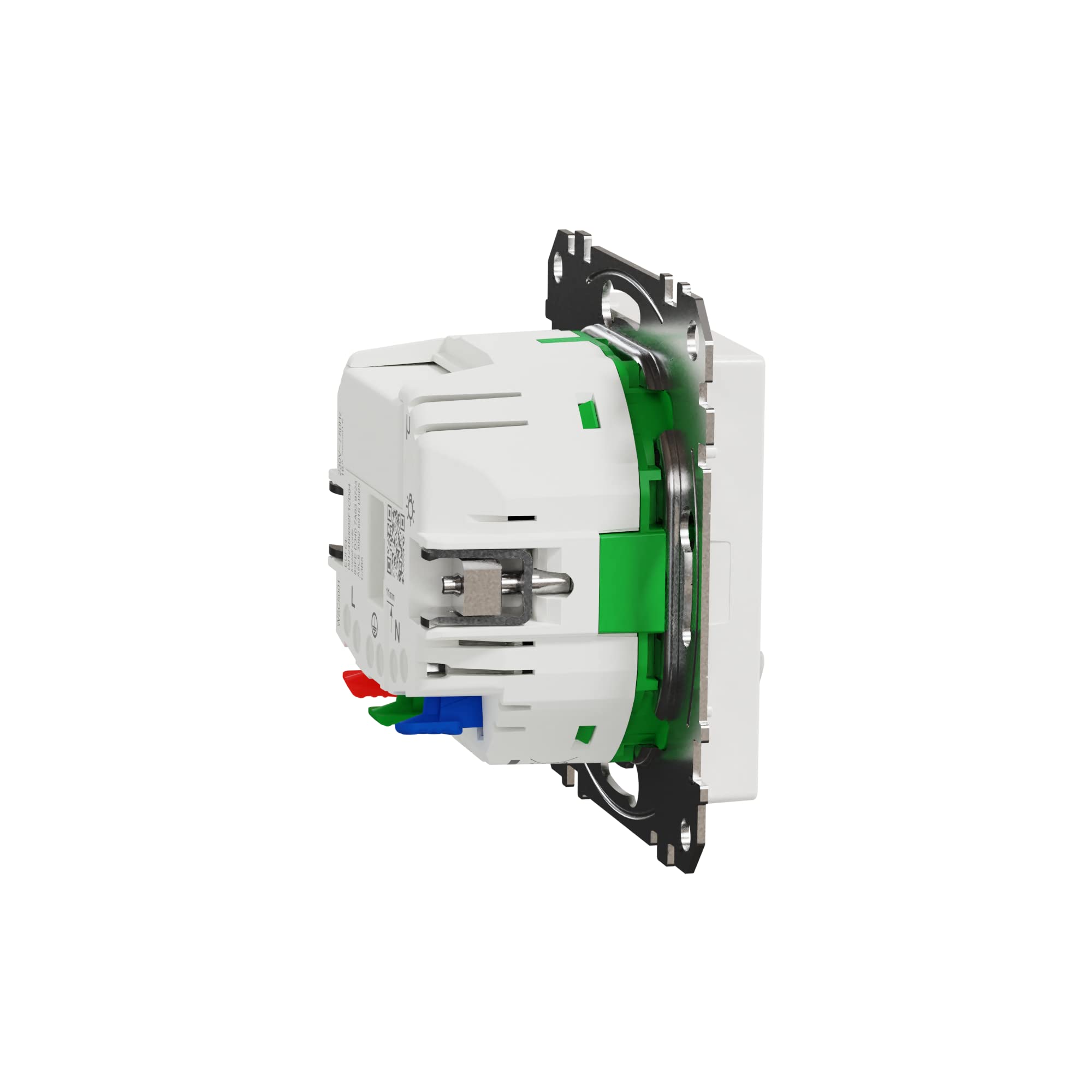 Schneider Electric Merten Connected MEG2380-0325 - Presa Schuko Smart Home WiFi, 16A, sistema M, Alexa, Google Home, bianco attivo lucido
