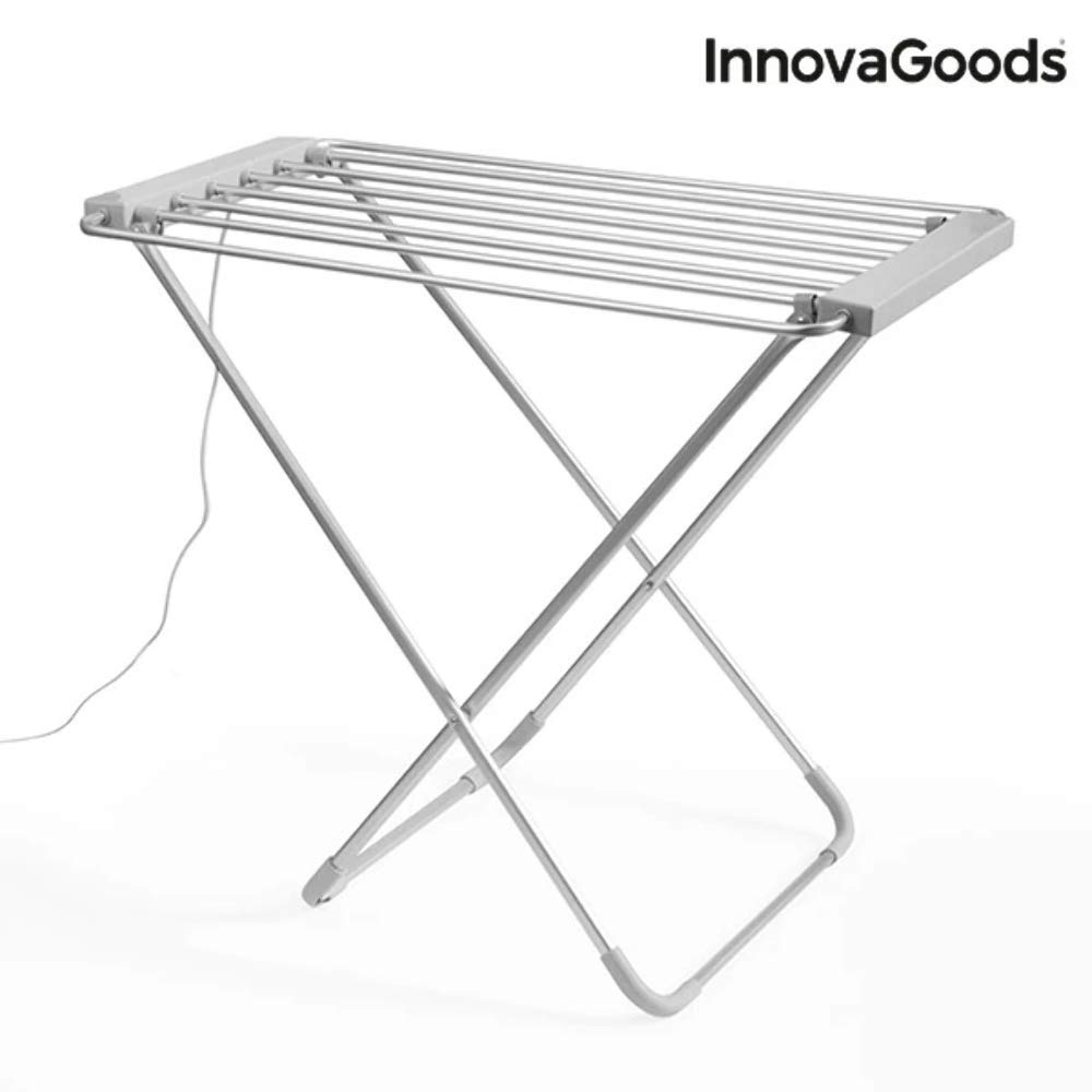 TENDEDERO ELÉCTRICO PLEGABLE 100W GRIS (6 BARRAS) V0100498 INNOVAGOODS