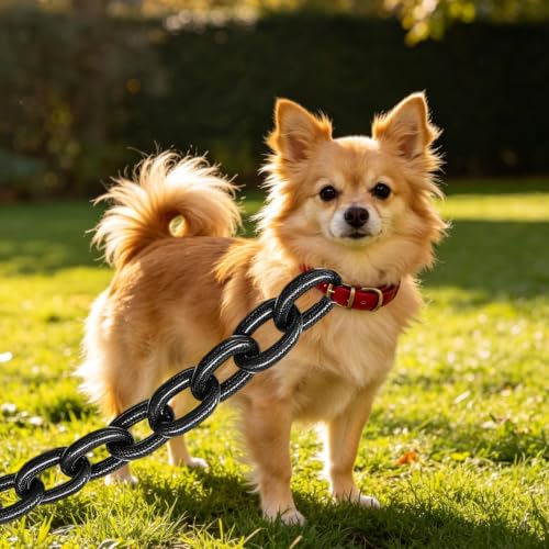 Simulation de chaîne en fer pour chien avec corde d'entraînement robuste