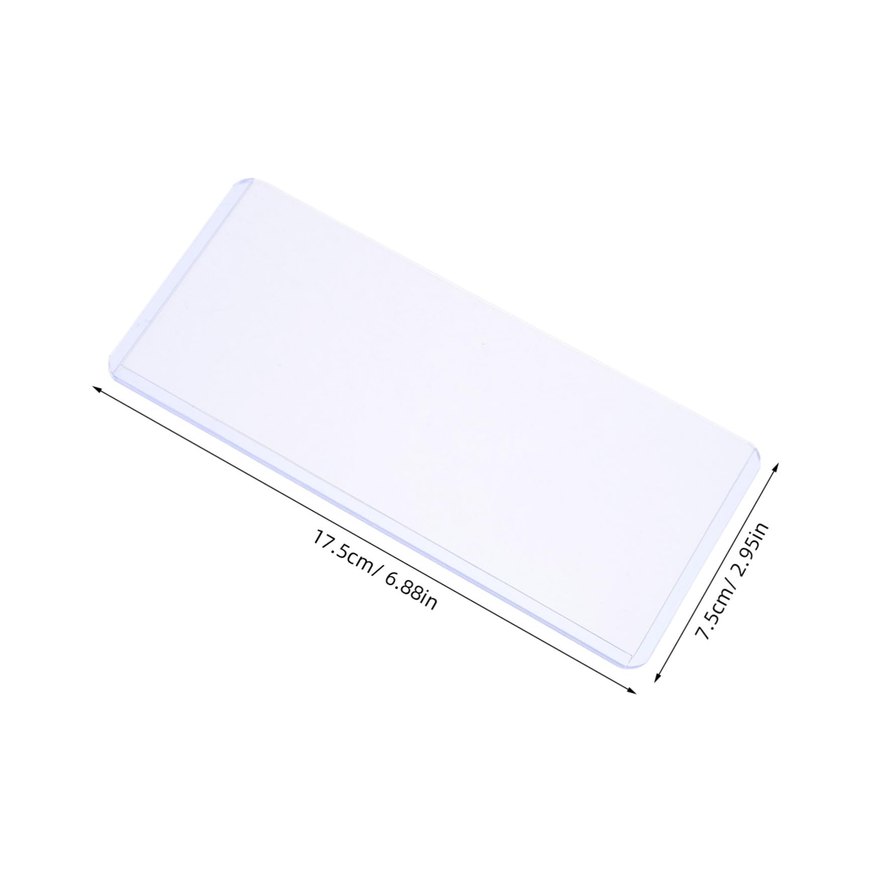 DOITOOL 20pcs Transparent Money Organizer Clear PVC Banknote Holders for Storing Notes Invoices Postcards for Home Office Travel and Finance Needs