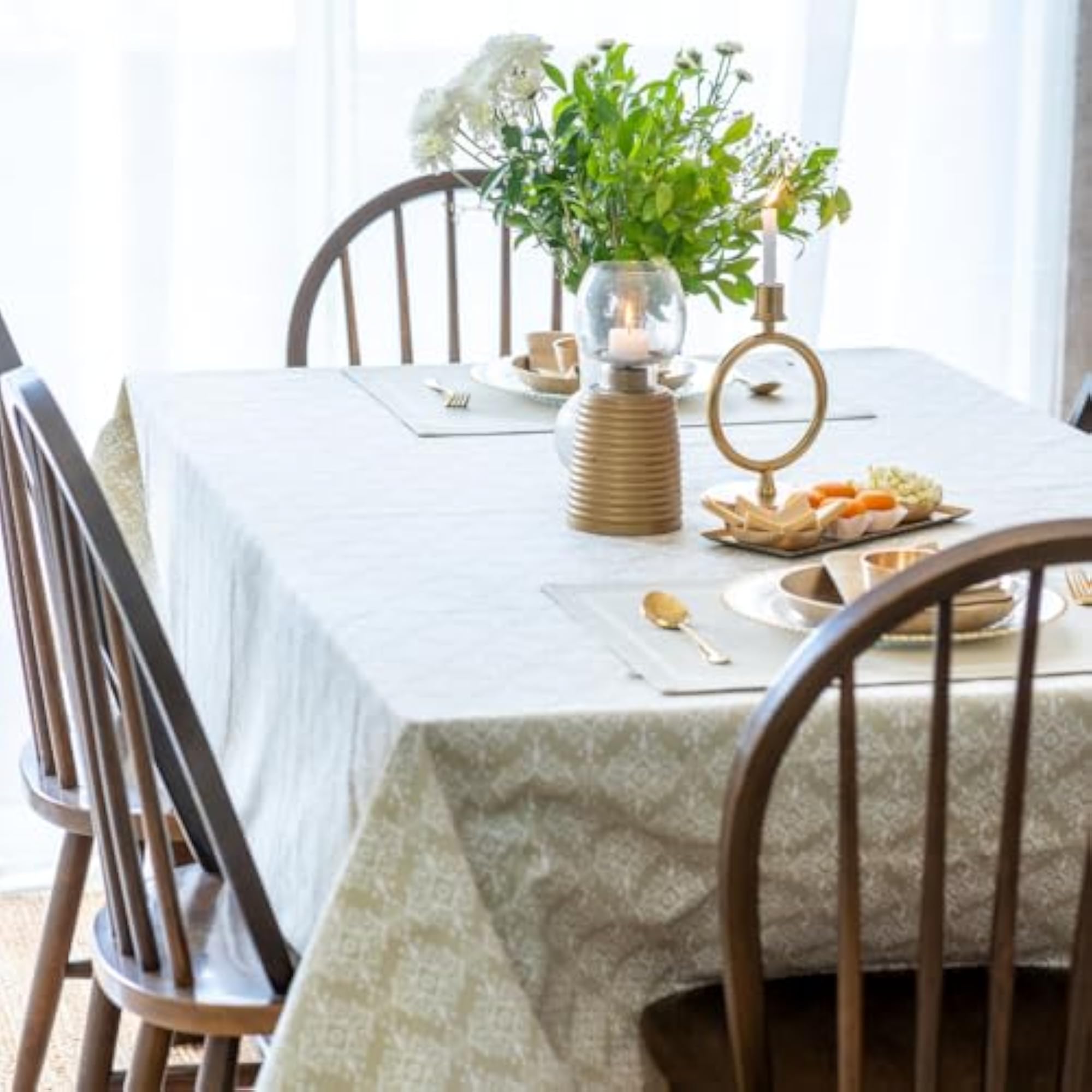 Wipeable & Anti-Slip Cotton Table Cover
