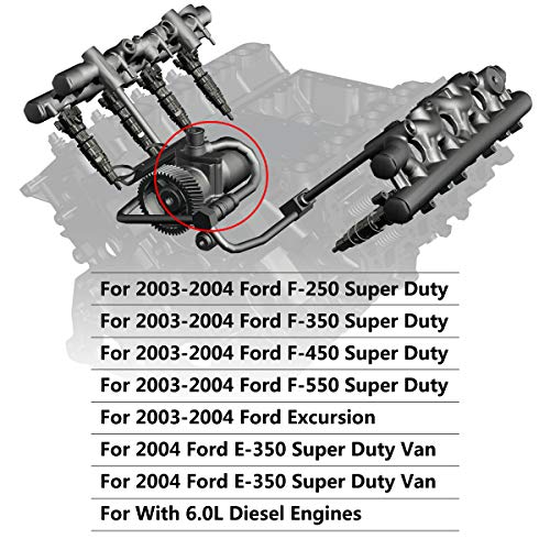Image of HPOP Discharge Tube Fit for Ford 6.0 L F-250 F350 F450 F-550 Super Duty | Replace 3C3Z-9T288-AA, Fits for Ford Excursion 2003-2004, High Pressure Oil Pump