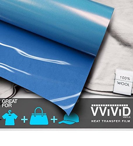 Film vinyle thermocollant bleu ciel VViVid rouleau HTV pour flocage t-shirt et tissu