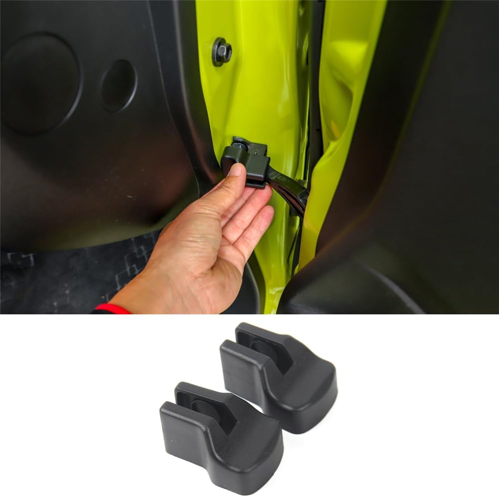 2-Pack Door Limiter Protection Cover Trim for Suzuki Jimny JB64 JB74W 2019 2020 2021 2022 2023 2024 Car Door Stopper Buckle Stop Cap Exterior Accessories