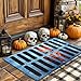 Kezidhp Tappeto Halloween 3D Clown 40x60cm, Lavabile Antiscivolo, Decorazione di Halloween per Casa, Interno & Esterno, Zerbino Horror per Feste & Ospiti immagine