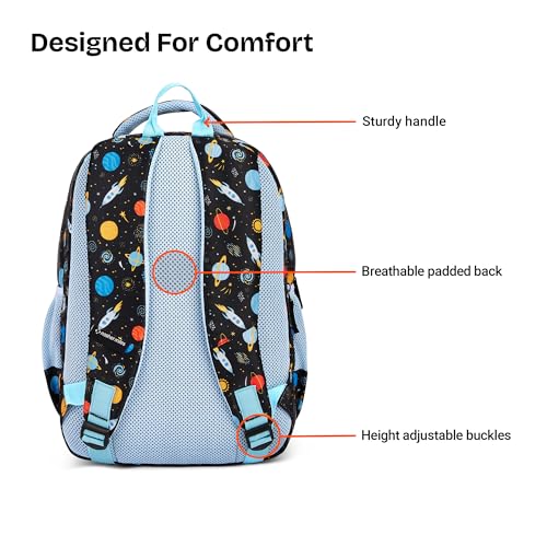 Image of Nasher Miles Polyester Backpack | Ideal for Preschool, Kindergarten, College, School, Office& Travel | Toddler, Girls, Boys, Men, Women