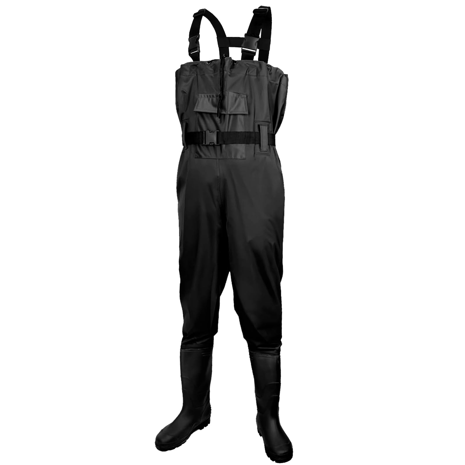 Discoball Waterproof Fishing Waders for Men & Women, Chest Waders with Boots for Fly, Coarse, Carp Fishing, Gardening, Hunting, Crosswater Bib and Brace Suit, Fishing Clothes & Waterproofs